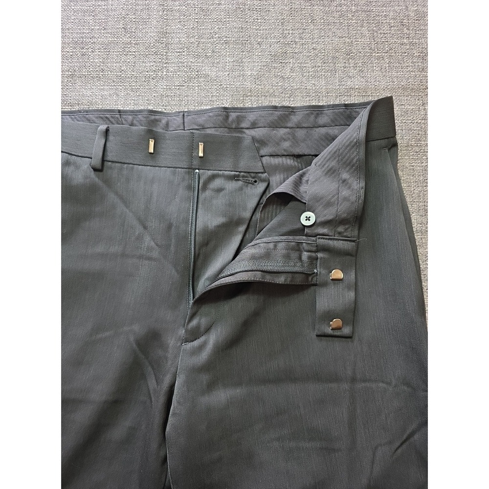 Axist Straight Leg Flat Front Black Dress Pants Mens Size 33x32